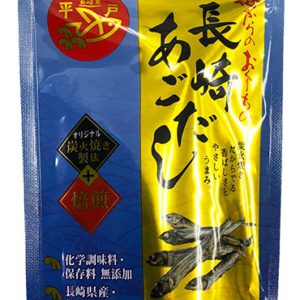 長崎の伝統製法・炭火焼きのとびうおを使ったあごだしは、特有のコクがあり、優しい味わいのだし汁です。<br />
毎日のお味噌汁や丼もの、焼きそばやチャーハンにもどうぞ。